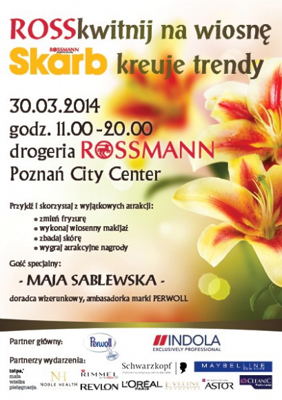 Wiosenna zmiana wizerunku z marką Perwoll ! Styl życia, LIFESTYLE - Już 30 marca w drogerii Rossmann w Poznań City Center odbędzie się niezwykłe wiosenne wydarzenie. Od godz. 11.00 do 20.00 na miłośniczki mody czekają liczne atrakcje, w tym warsztaty z Mają Sablewską, znaną doradczynią wizerunkową i ambasadorką marki Perwoll.