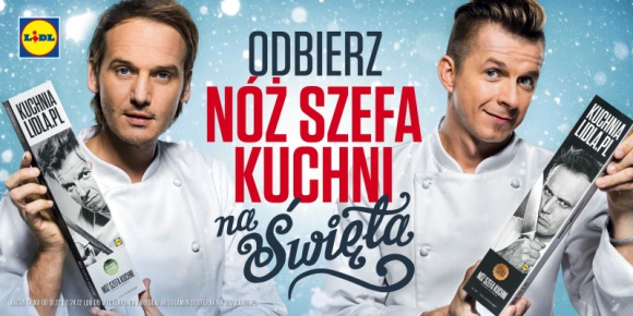 W Lidlu…kroi się niezła akcja promocyjna na Święta Styl życia, LIFESTYLE - 1 grudnia br. w sklepach sieci Lidl startuje akcja promocyjna, w której w zamian za zakupy będzie można otrzymać jeden z dwóch profesjonalnych noży szefa kuchni, które firmują Pascal Brodnicki i Karol Okrasa.