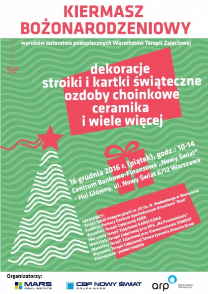 Kiermasz świąteczny w CBF „Nowy Świat”! Styl życia, LIFESTYLE - W piątek, 16 grudnia br., w kompleksie Centrum Bankowo-Finansowego „Nowy Świat” odbędzie się Kiermasz Świąteczny.