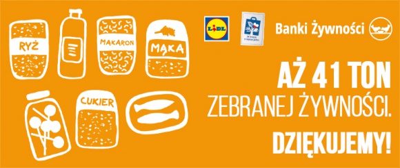 AŻ 41 TON ŻYWNOŚCI Z LIDLA DO BANKÓW ŻYWNOŚCI