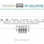 Trendy w salonie czyli jakiego koloru meble tapicerowane Polacy wybierali w 2017