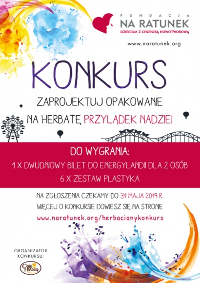 Zaprojektuj opakowanie herbaty „Przylądek Nadziei” Styl życia, LIFESTYLE - Już 6 maja 2019 r. startuje wyjątkowy konkurs dla dzieci w wieku do lat 14, organizowany przez Czas na Herbatę i Fundację Przylądek Nadziei. Zadanie polega na zaprojektowaniu nowego opakowania specjalnej kompozycji „Przylądek Nadziei”.