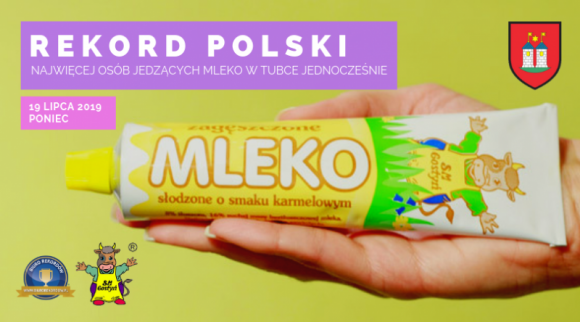 To będzie najsłodszy rekord w Polsce - będą jeść mleko z tubki Styl życia, LIFESTYLE - W ramach Dni Ziemi Ponieckiej, już 19 lipca 2019 roku na Stadionie przy ul. Harcerskiej w Poniecu odbędzie się rekordowe wydarzenie. Mowa oczywiście o najsłodszym Rekordzie Polski na najwięcej osób jedzących mleko w tubce.