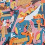 Wafelkowy mural na 25 urodziny Wafli Familijnych